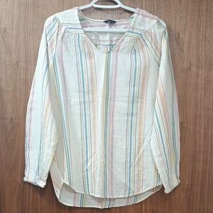 Nautica Color Striped Blouse S